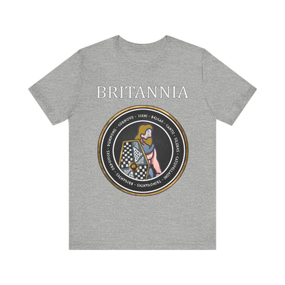 Athletic Heather / S Britannia - Tribes of Ancient Britain - Woad Warrior T-Shirt