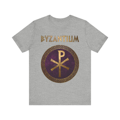 Athletic Heather / S Byzantium Imperial Chi Rho T-Shirt