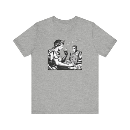 Athletic Heather / S Caesar and Brutus Battleship - Et tu, Brute? Pun T-Shirt