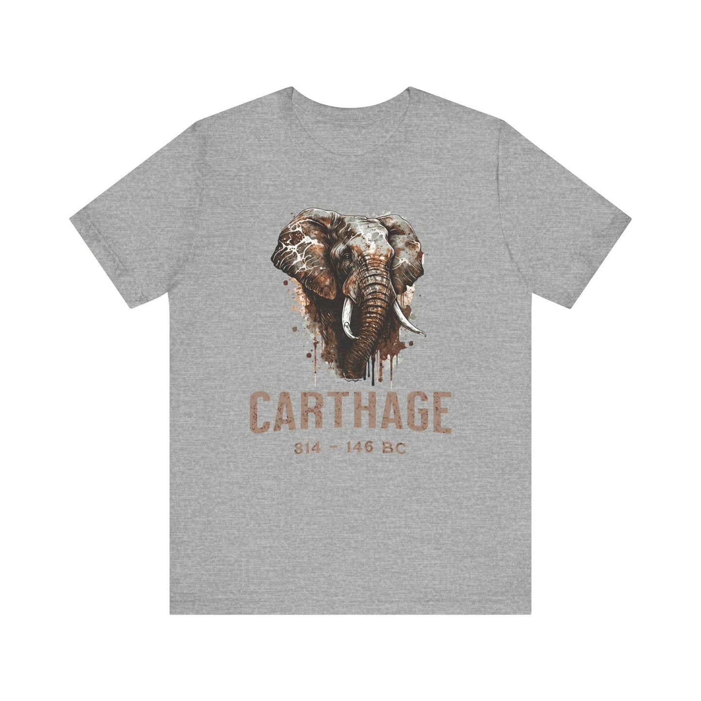 Athletic Heather / S Carthage War Elephant T-Shirt