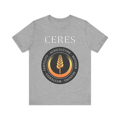 Athletic Heather / S Ceres Ancient Roman Goddess T-Shirt