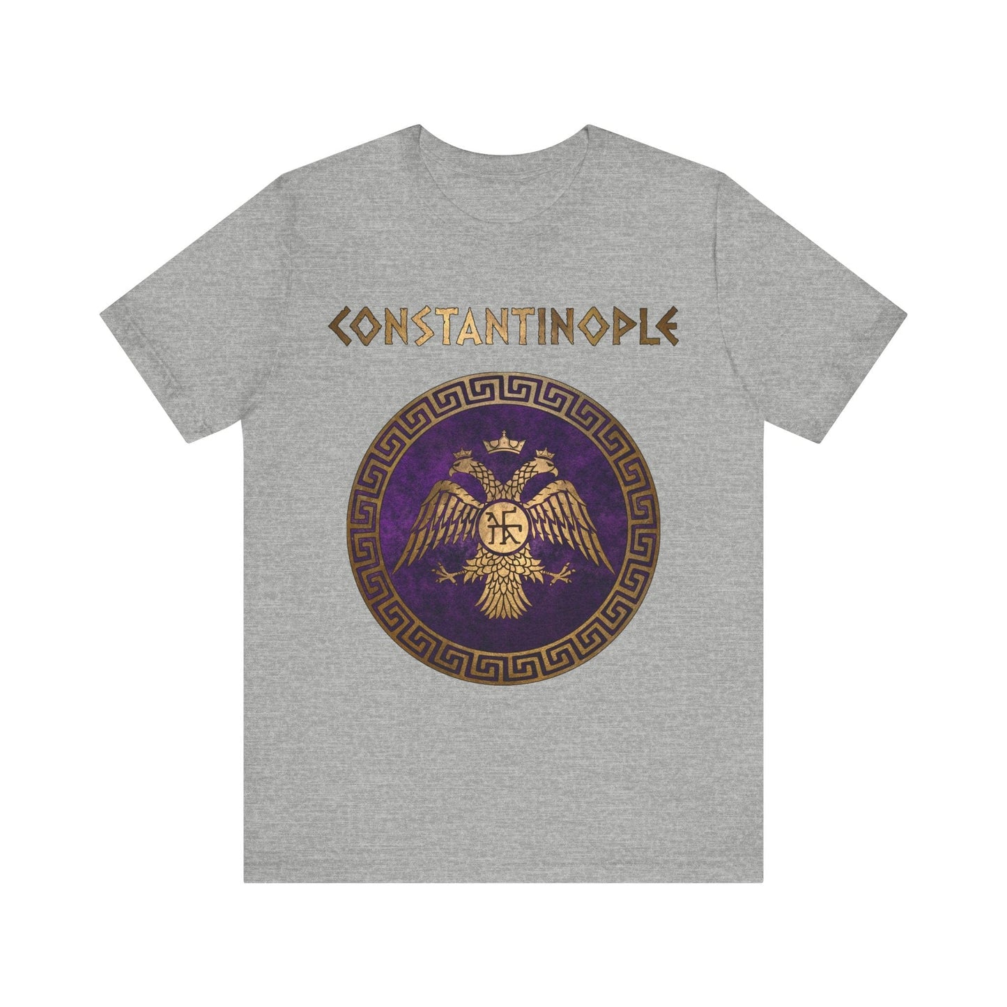 Athletic Heather / S Constantinople Byzantine Empire Symbol T-Shirt