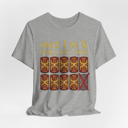 Athletic Heather / S Decimation Pun - Funny Roman Legions T-Shirt