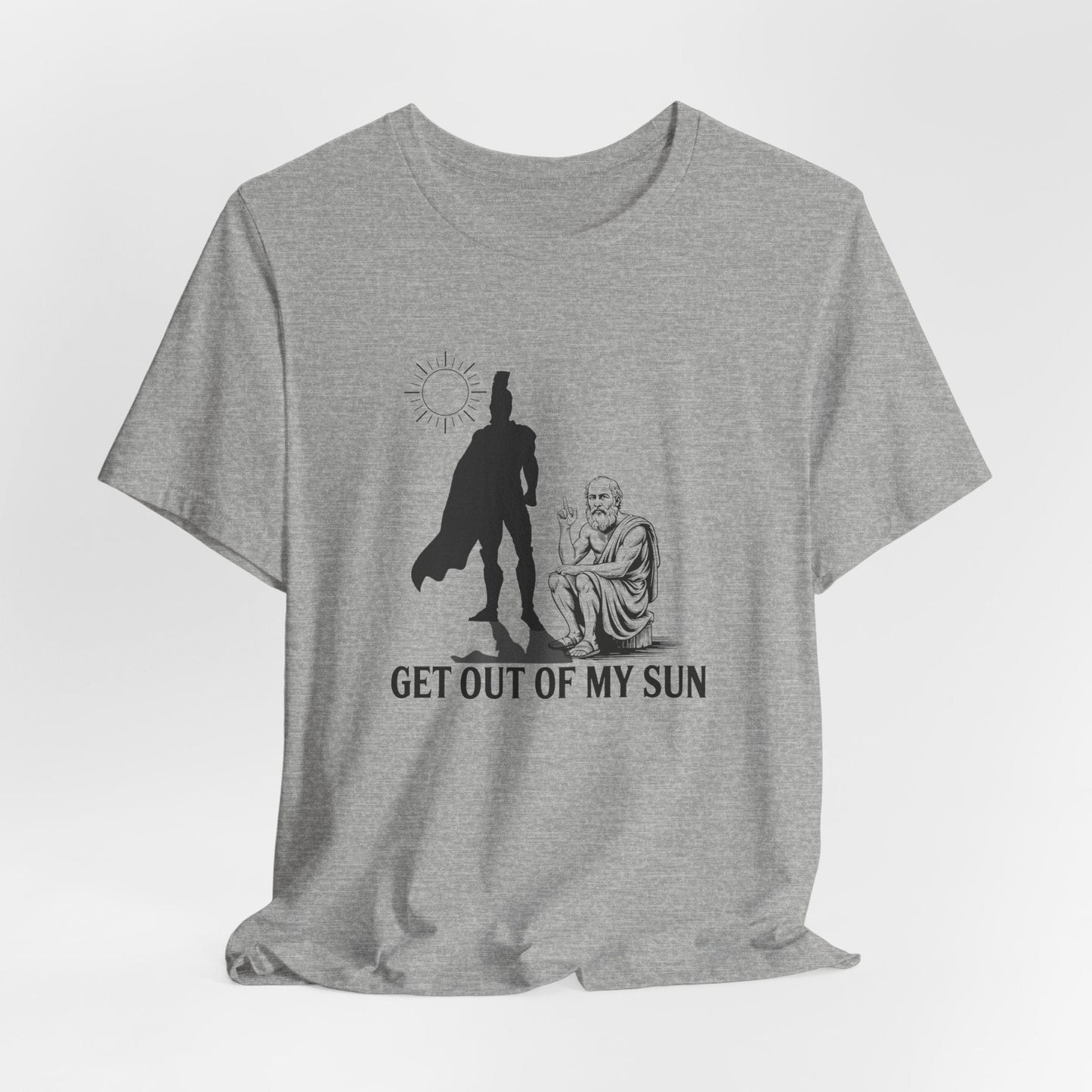 Athletic Heather / S Diogenes and Alexander the Great - Get out of my sun T-Shirt