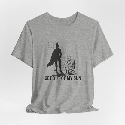 Athletic Heather / S Diogenes and Alexander the Great - Get out of my sun T-Shirt
