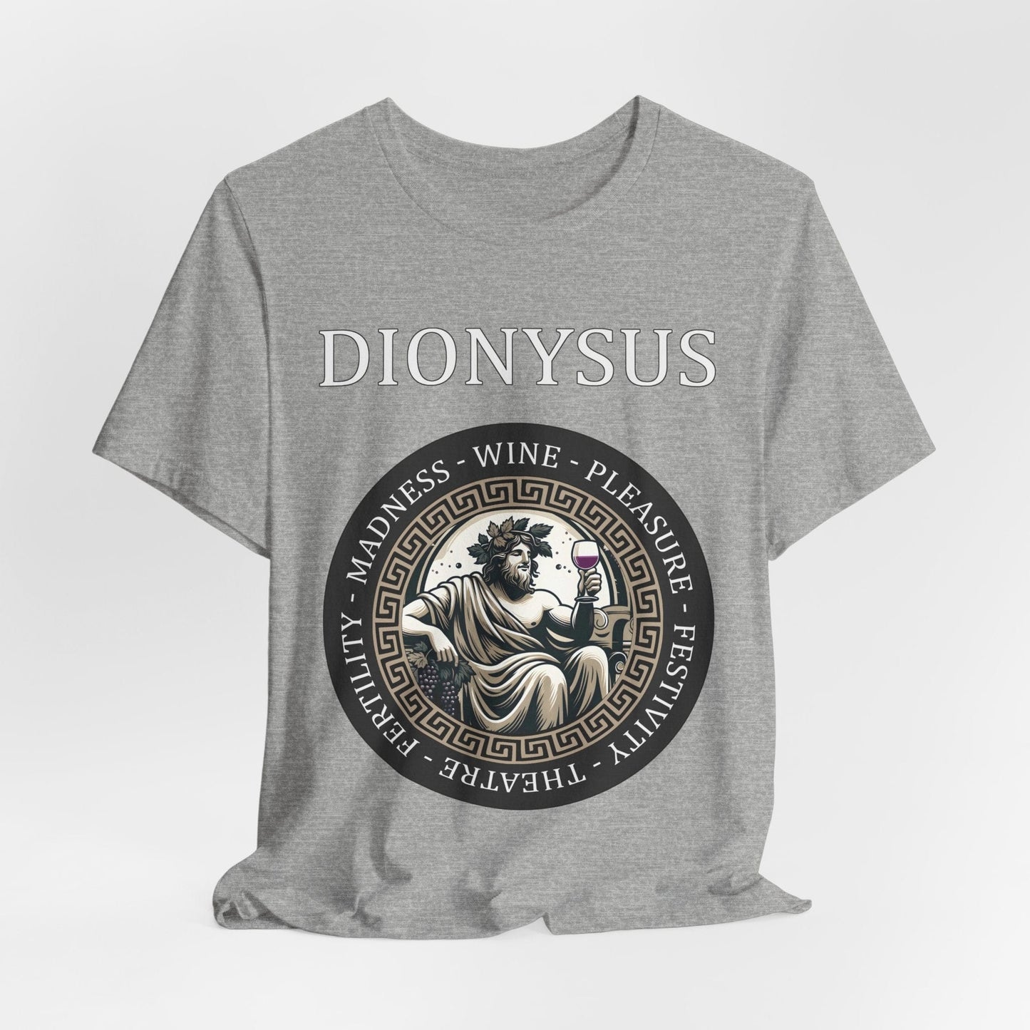 Athletic Heather / S Dionysus Greek God T-Shirt