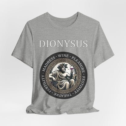 Athletic Heather / S Dionysus Greek God T-Shirt