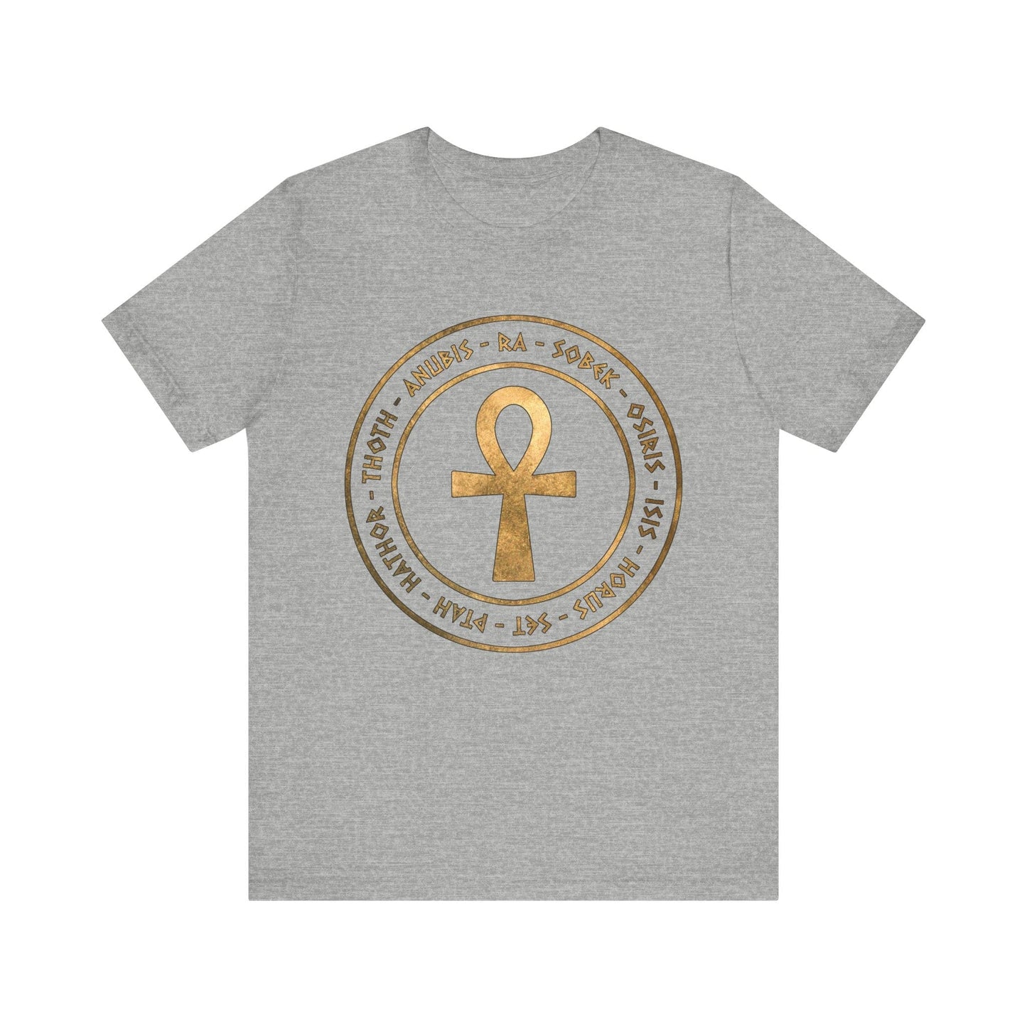 Athletic Heather / S Egyptian Gods the Ancient Gods of Egypt Ankh T-Shirt