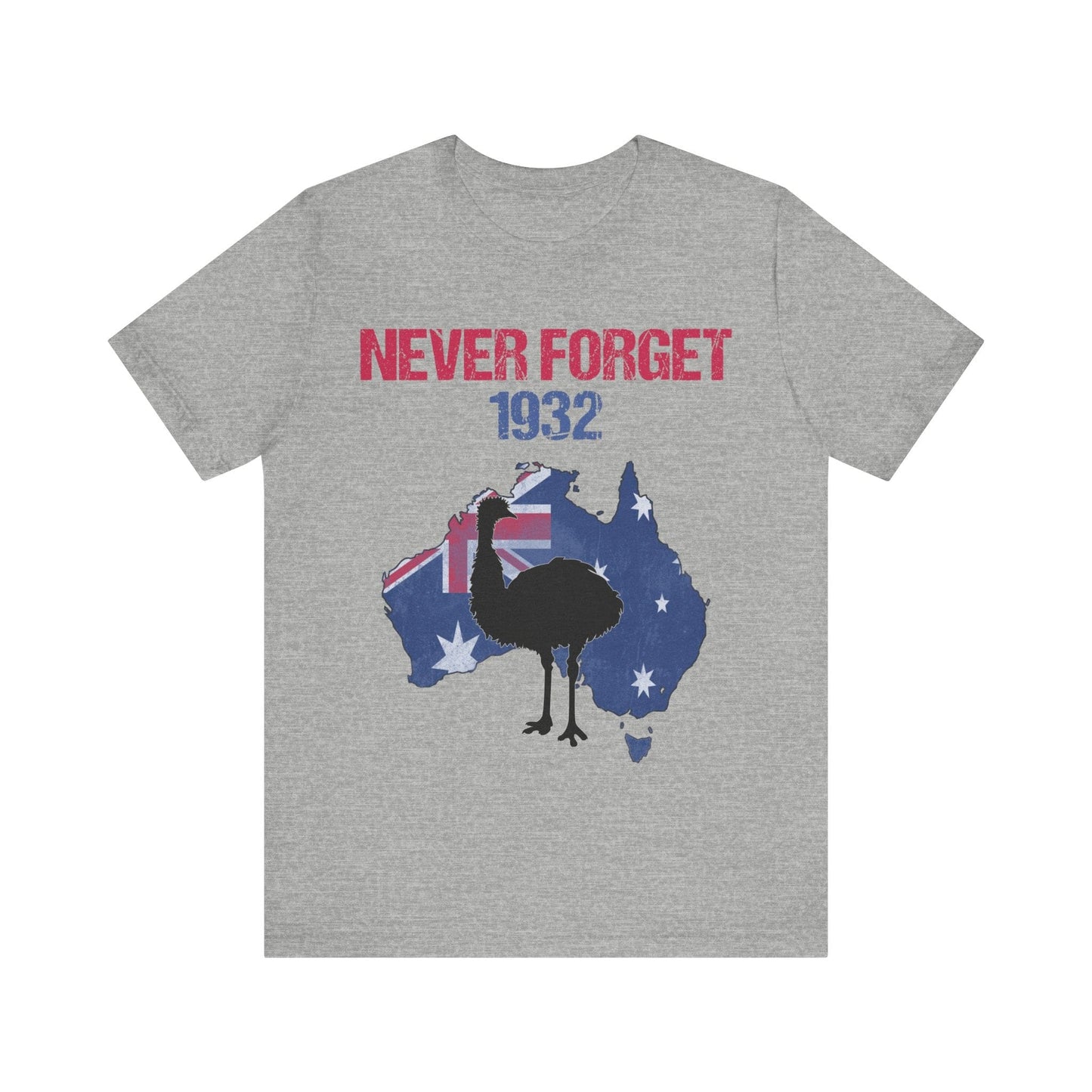 Athletic Heather / S Emu War 1932 - Never Forget T-Shirt