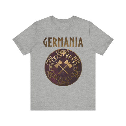 Athletic Heather / S Germania Ancient Germanic Tribes with Runes T-Shirt