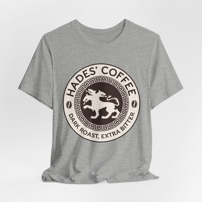 Athletic Heather / S Hades Coffee - Cerberus Logo T-Shirt