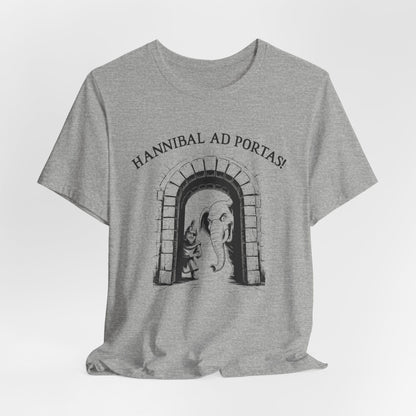 Athletic Heather / S Hannibal Ad Portas! Roman Propaganda Cartoon T-Shirt