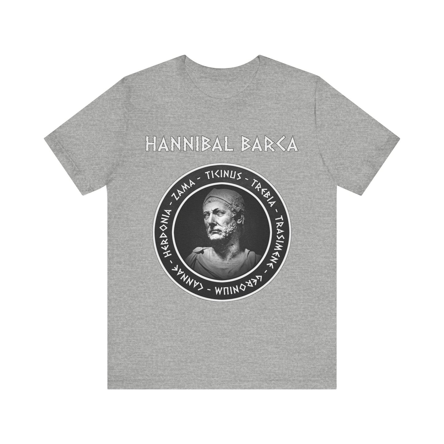 Athletic Heather / S Hannibal Barca - Battles of the 2nd Punic War T-Shirt
