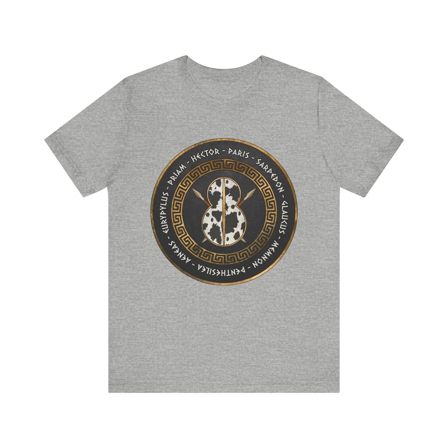 Athletic Heather / S Heroes of Troy - Trojan War T-shirt