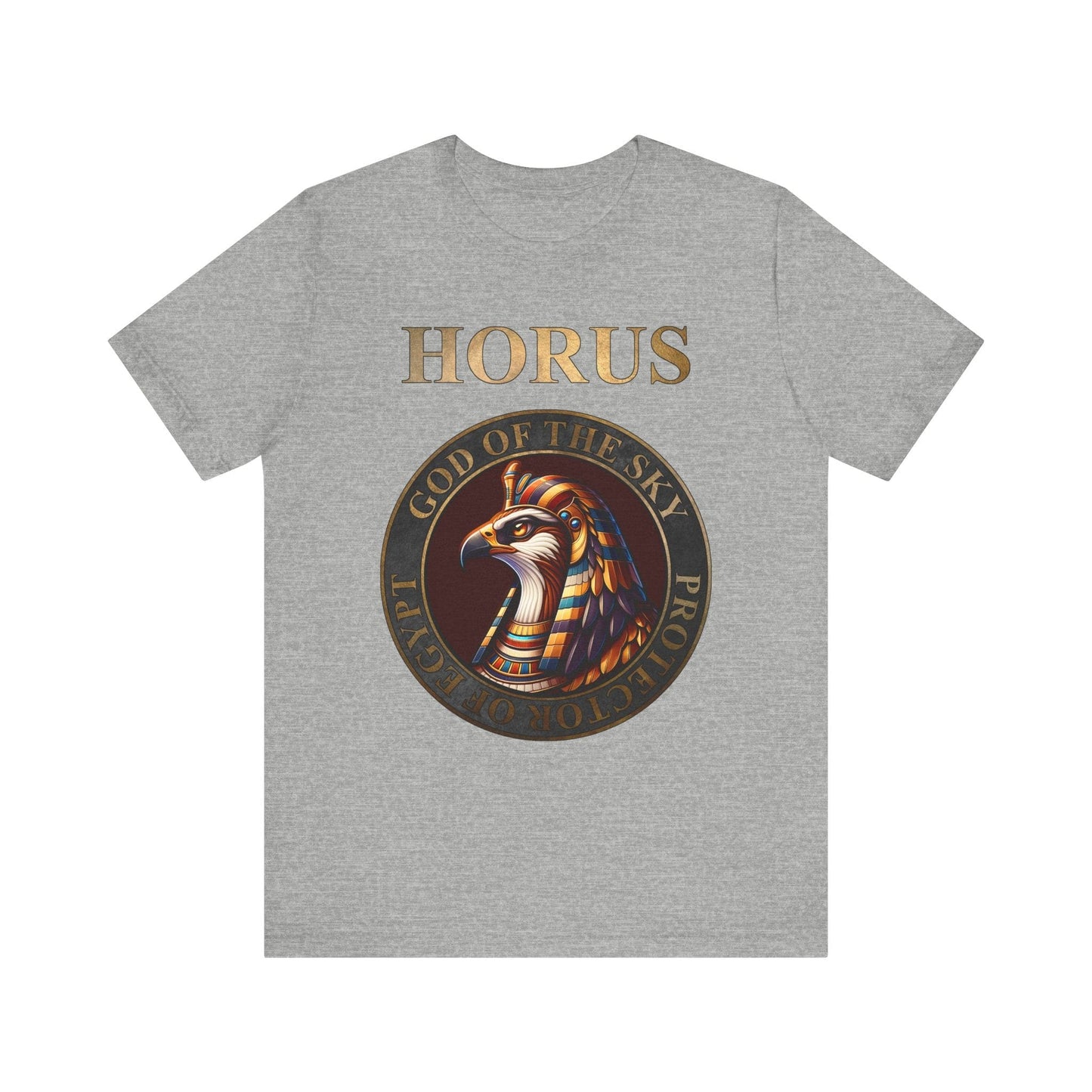 Athletic Heather / S Horus Protector of Egypt T-Shirt