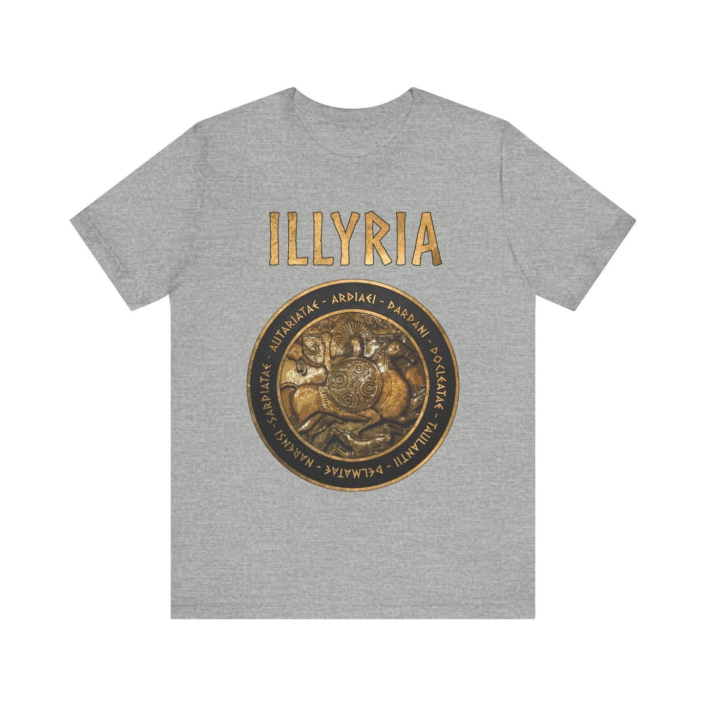 Athletic Heather / S Illyria Ancient Illyrian Tribes T-Shirt