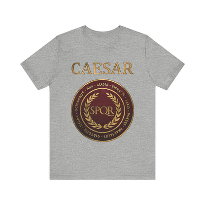 Athletic Heather / S Julius Caesar Famous Battles T-Shirt