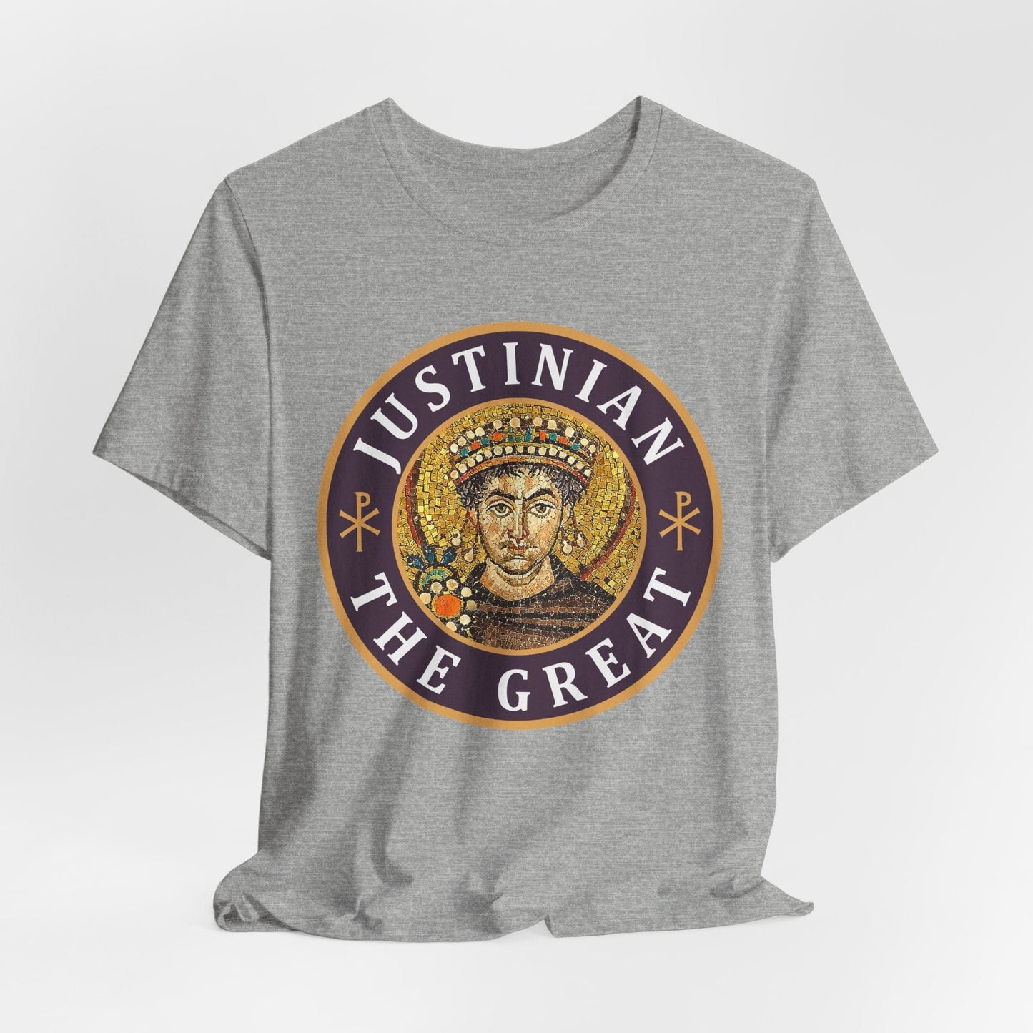 Athletic Heather / S Justinian the Great Byzantine Emperor T-Shirt