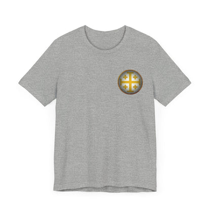Athletic Heather / S Kingdom of Jerusalem - Double Sided T-Shirt