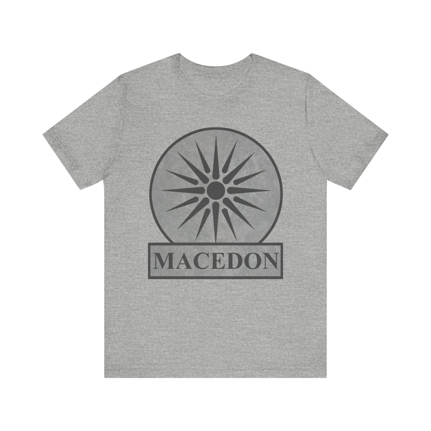 Athletic Heather / S Macedon Symbol of Ancient Macedonia T-Shirt