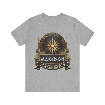 Athletic Heather / S Makedon Alexander the Great - Megas Alexandros T-Shirt