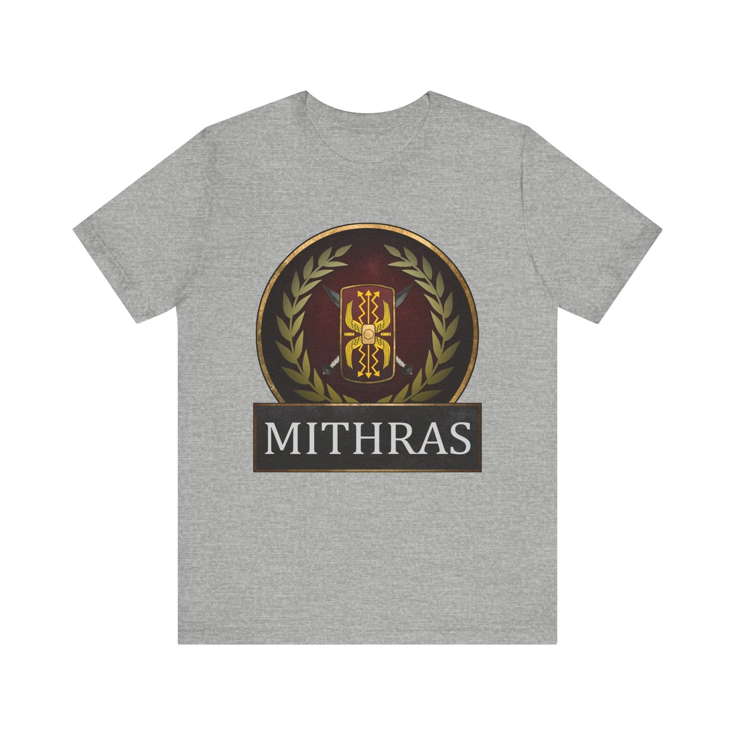 Athletic Heather / S Mithras - Ancient Roman Cult of Mithras - Roman Legionary T-Shirt