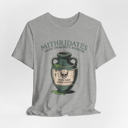 Athletic Heather / S Mithridates Daily Immunity Booster - Poison King of Pontus - Funny History T-Shirt