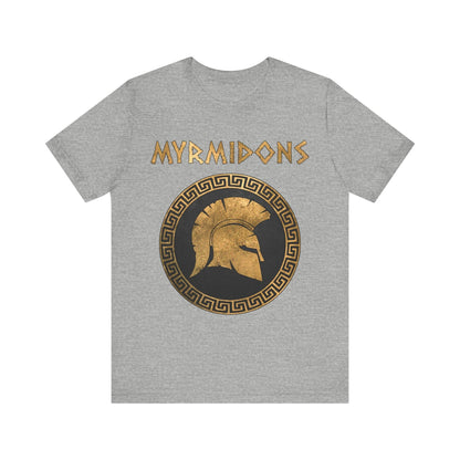 Athletic Heather / S Myrmidons Warriors of Pythia and Achilles T-Shirt