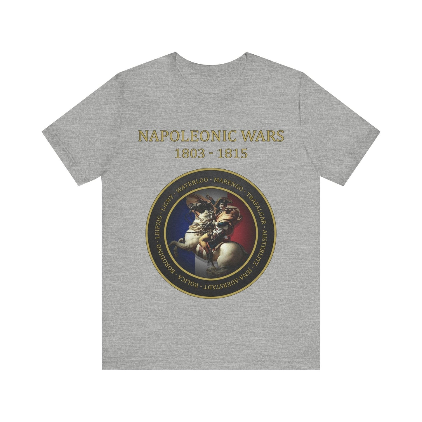 Athletic Heather / S Napoleonic Wars - Battles of Napoleon Bonaparte T-Shirt