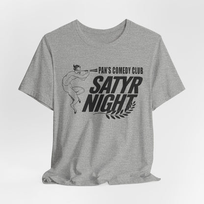 Athletic Heather / S Pan's Comedy Club Satire Pun - Funny Greek Mythology T-Shirt