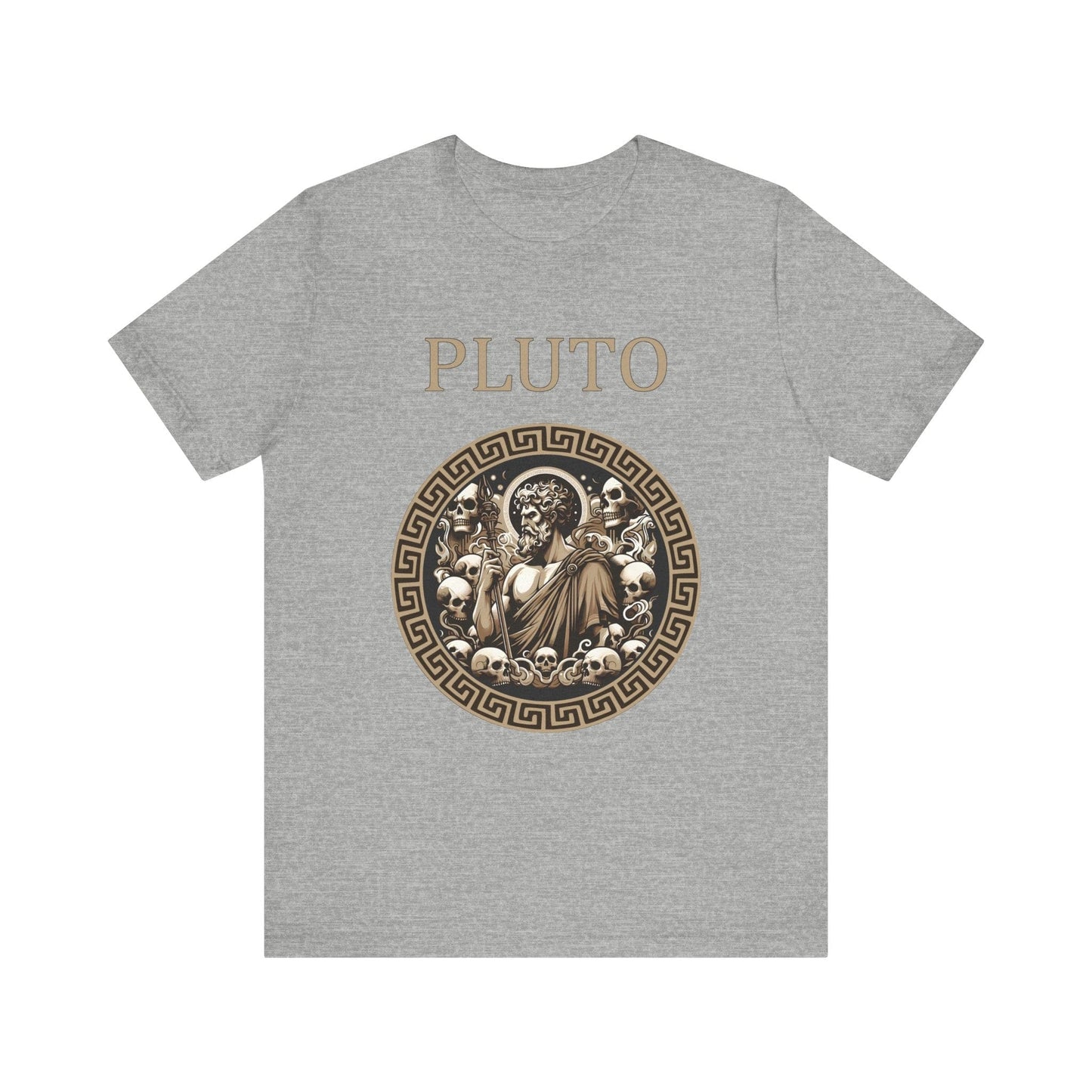 Athletic Heather / S Pluto Roman God of the Dead and Underworld T-Shirt
