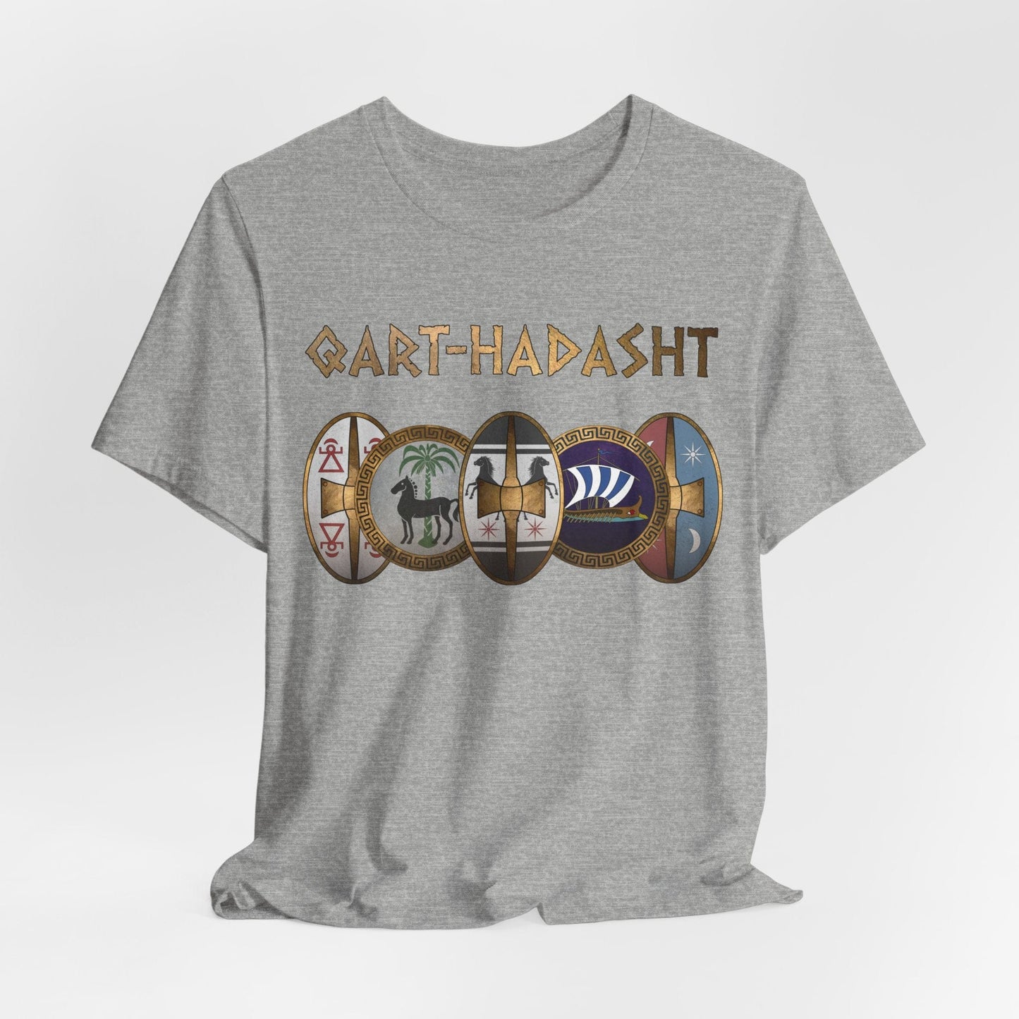 Athletic Heather / S Qart-Hadasht Ancient Carthage T-Shirt