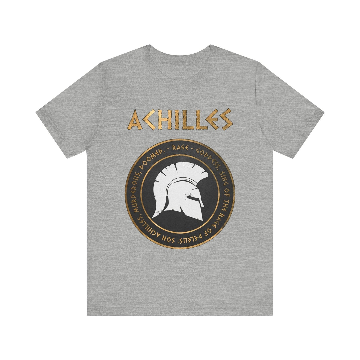 Athletic Heather / S Rage of Achilles - Homer the Iliad T-Shirt