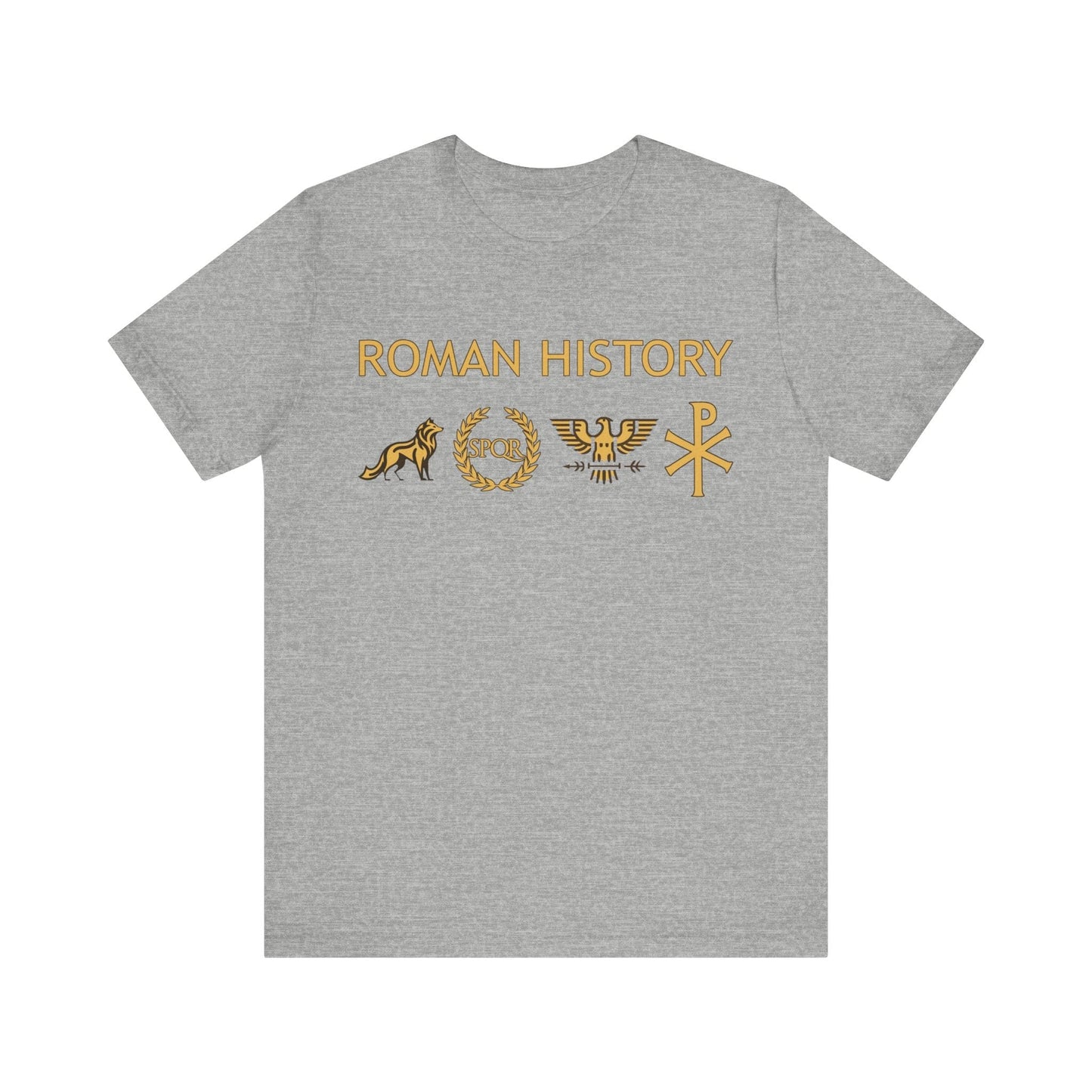 Athletic Heather / S Roman History - From Kingdom to Empire - Ancient Rome T-shirt