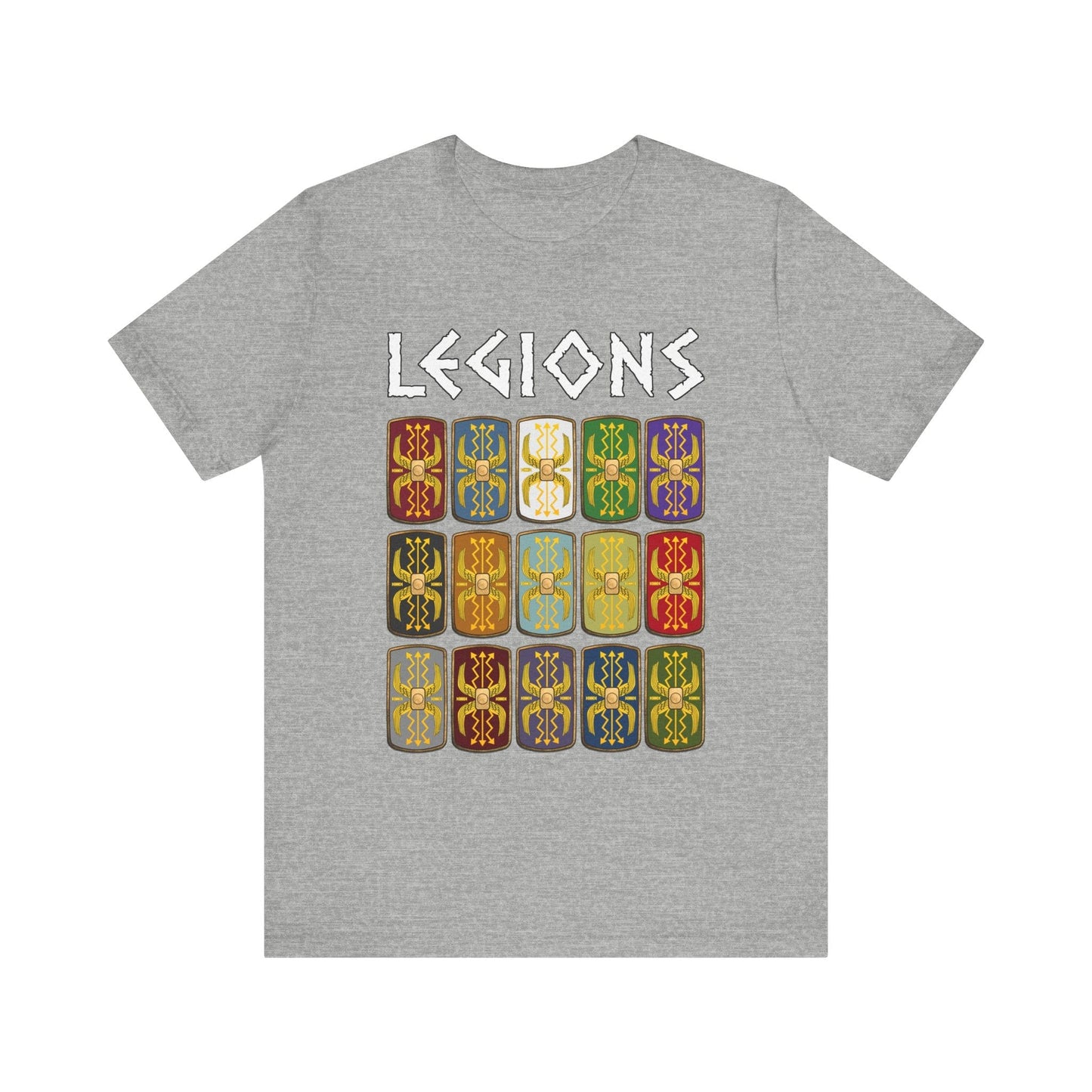 Athletic Heather / S Roman Legions Shields T-Shirt