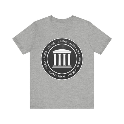 Athletic Heather / S Roman Pantheon - Gods and Goddesses of Ancient Rome T-Shirt