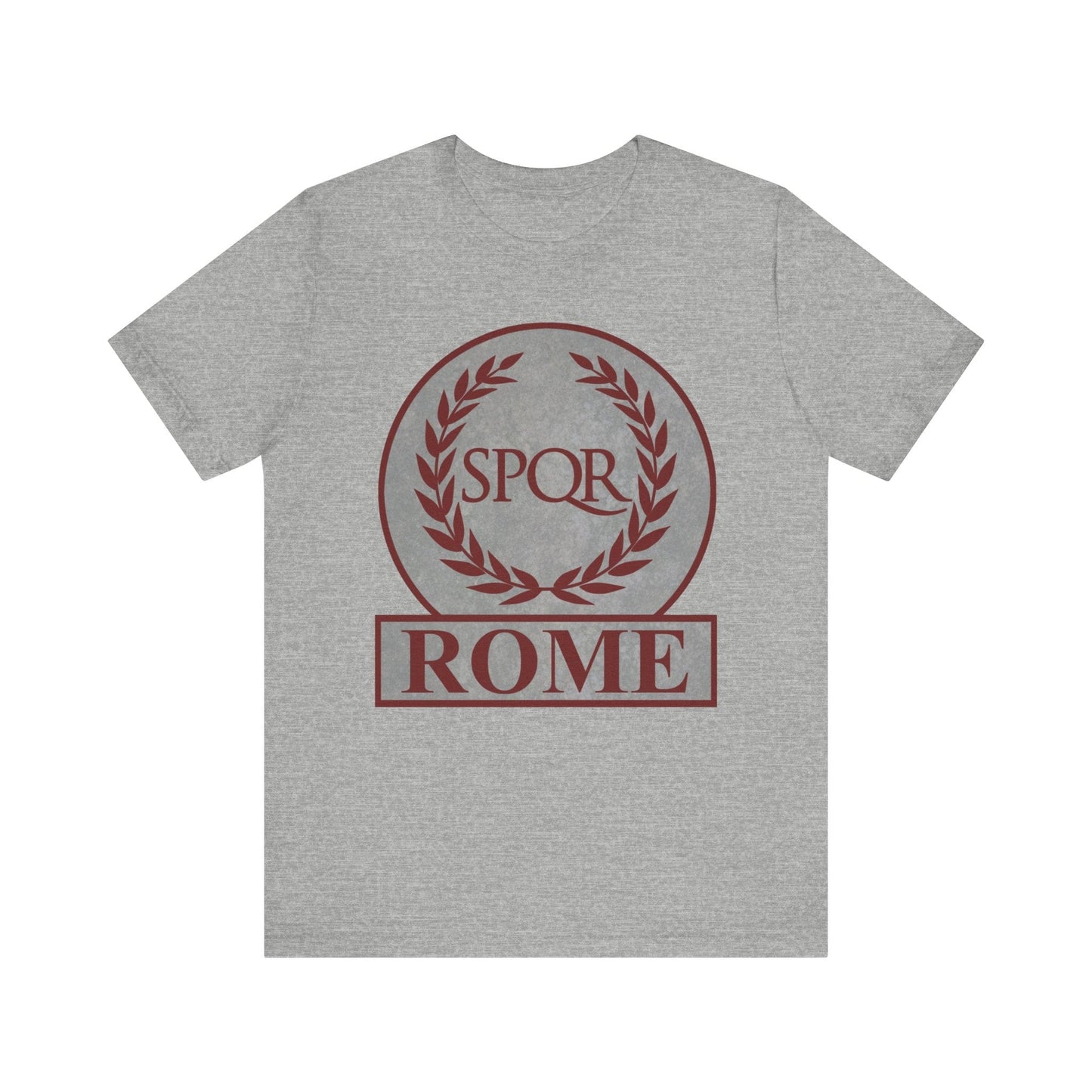 Athletic Heather / S Rome Ancient Roman SPQR Symbol T-shirt