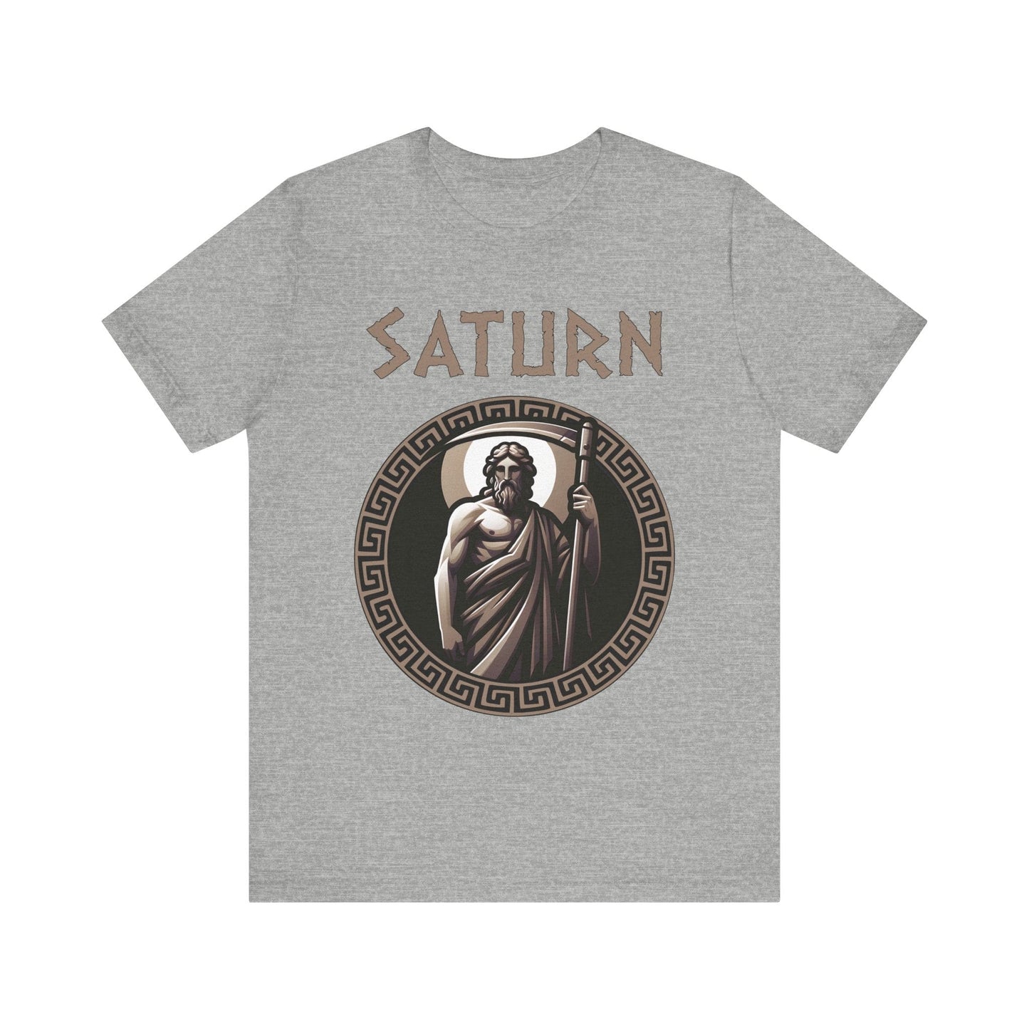 Athletic Heather / S Saturn Ancient Roman God T-Shirt