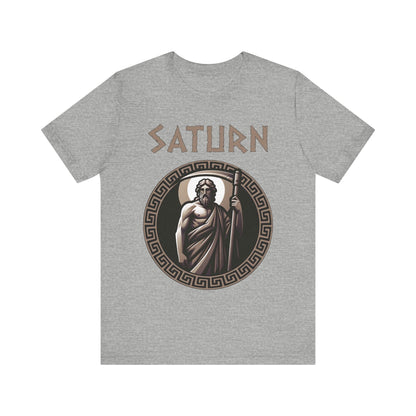 Athletic Heather / S Saturn Ancient Roman God T-Shirt