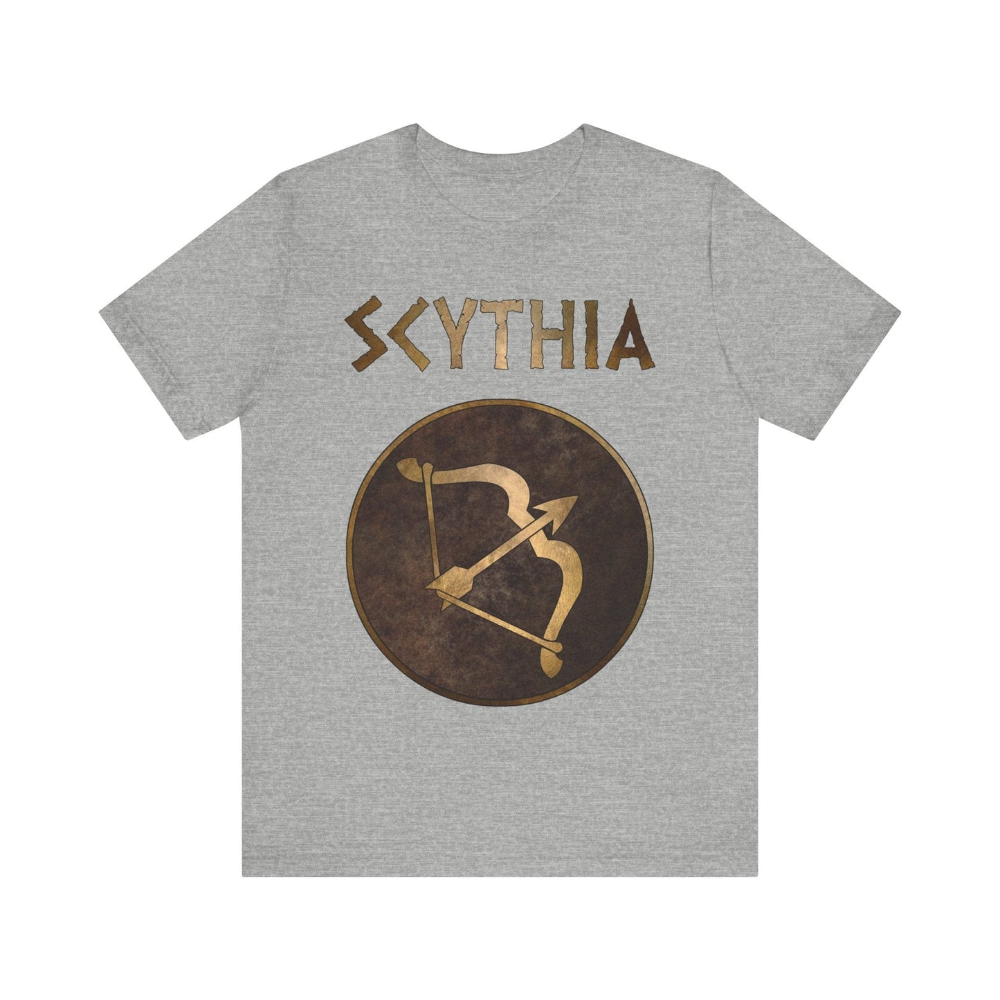Athletic Heather / S Scythia Ancient Scythian Bow Symbol T-Shirt