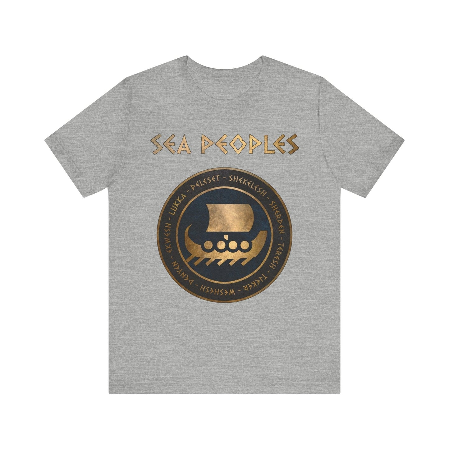 Athletic Heather / S Sea Peoples - The Late Bronze Age Collapse History T-shirt