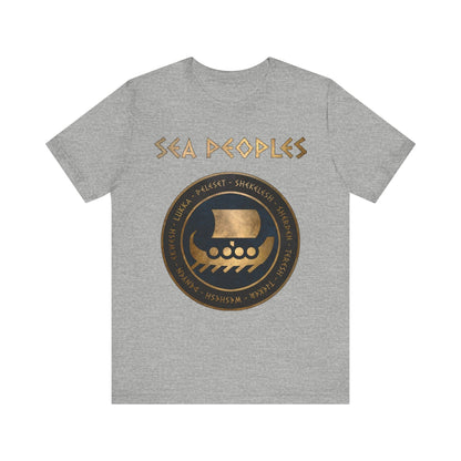 Athletic Heather / S Sea Peoples - The Late Bronze Age Collapse History T-shirt