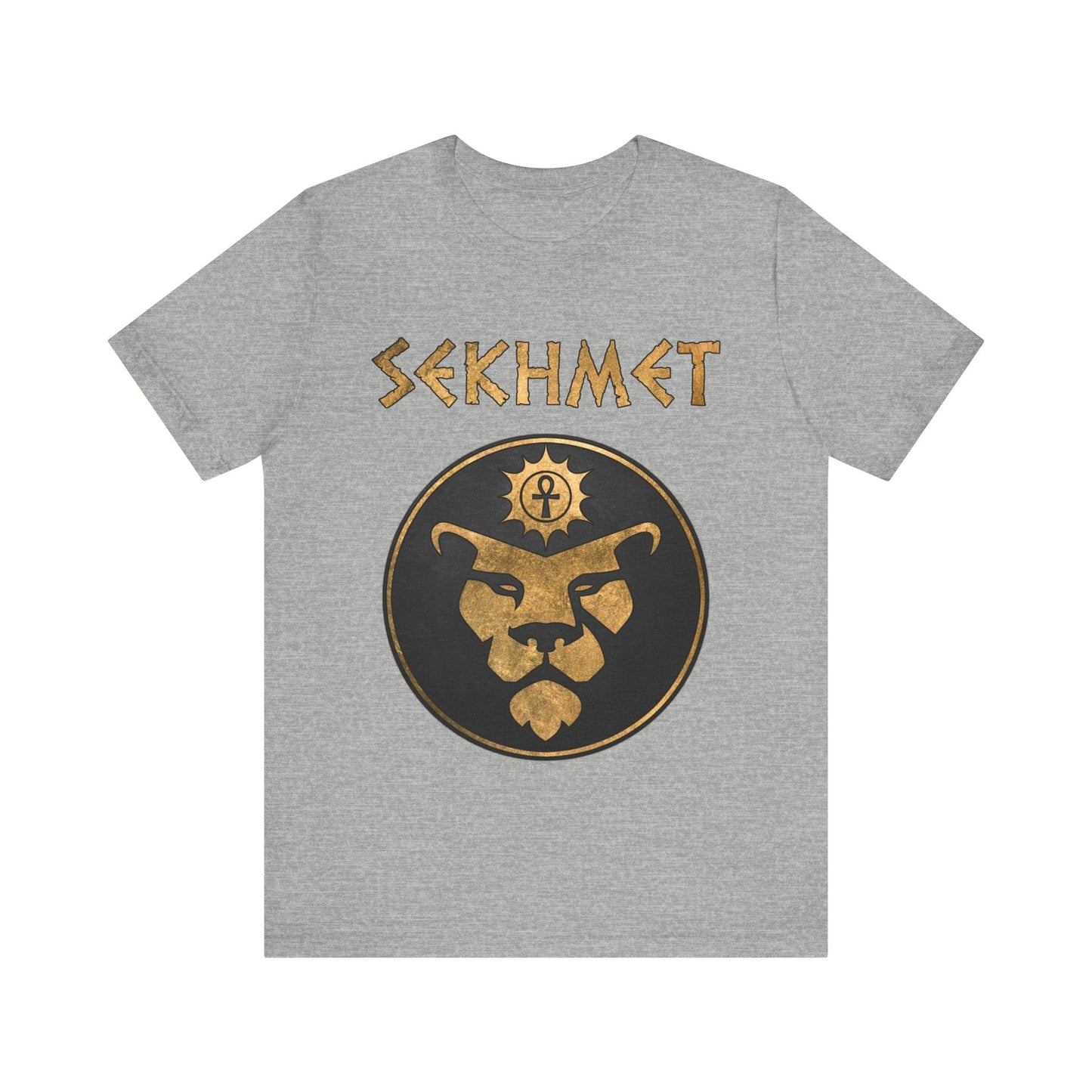 Athletic Heather / S Sekhmet Ancient Egyptian Goddess T-Shirt