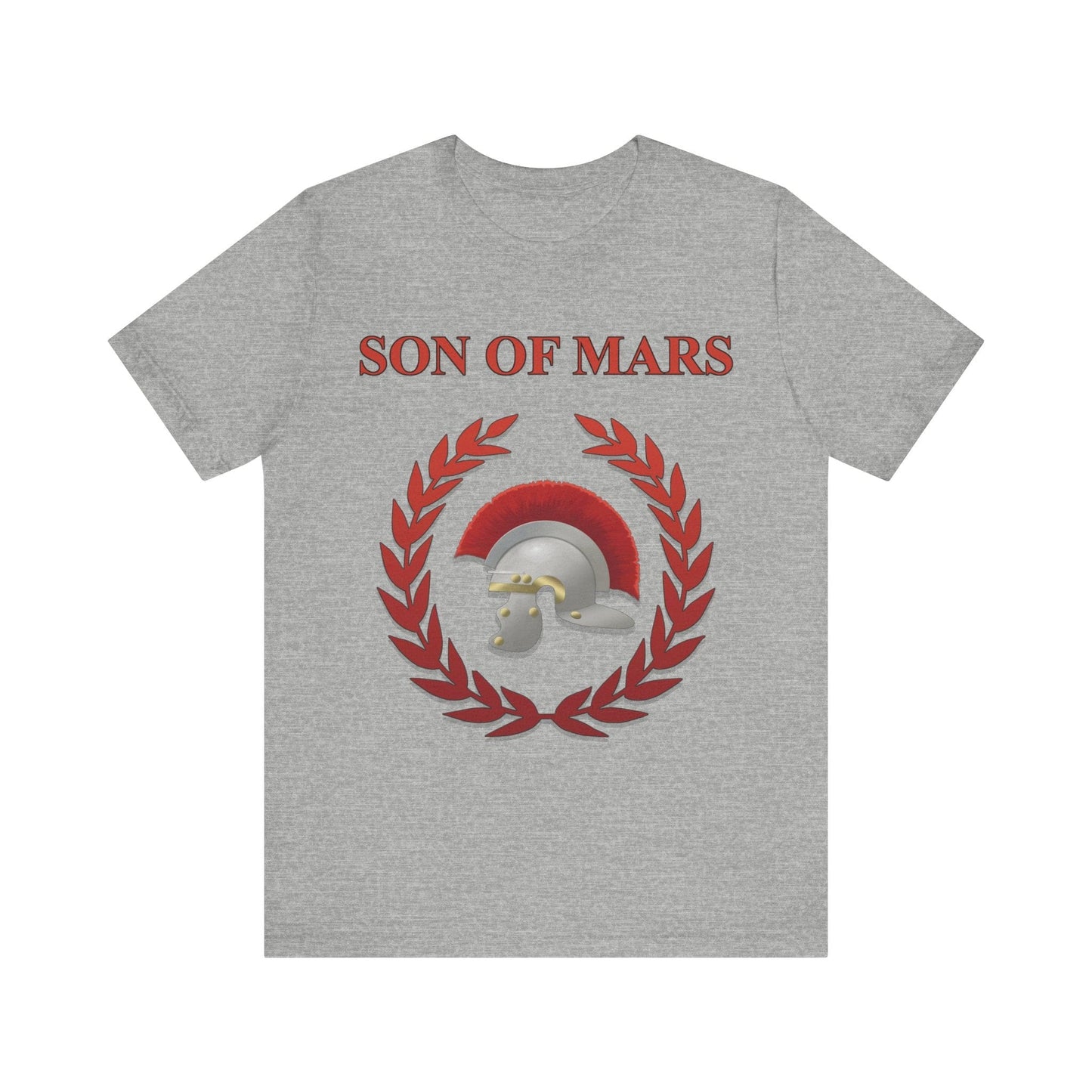 Athletic Heather / S Son of Mars Ancient Roman War God T-Shirt