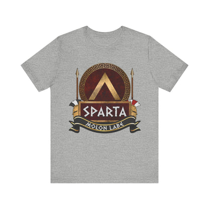 Athletic Heather / S Sparta - Lacedaemonian Arms and Armor - Spartan Army T-shirt