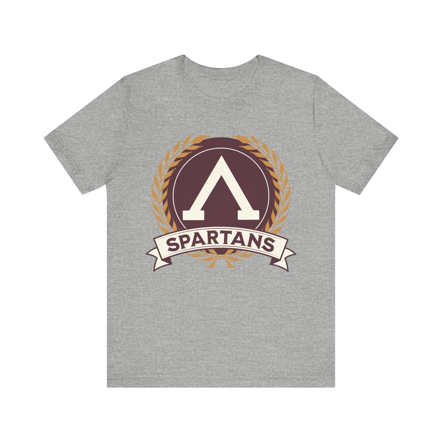 Athletic Heather / S Spartans Lambda Symbol - Lacedaemonians - Ancient Sparta T-shirt