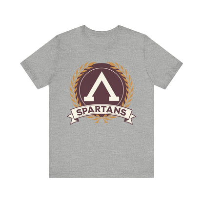 Athletic Heather / S Spartans Lambda Symbol - Lacedaemonians - Ancient Sparta T-shirt
