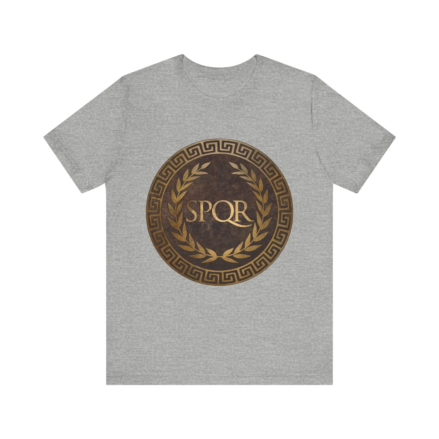 Athletic Heather / S SPQR Symbol of Ancient Rome T-Shirt
