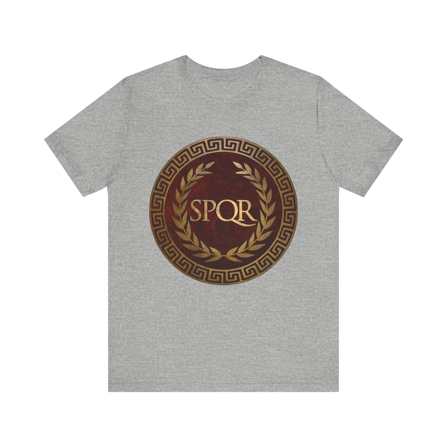 Athletic Heather / S SPQR Symbol of Ancient Rome T-Shirt