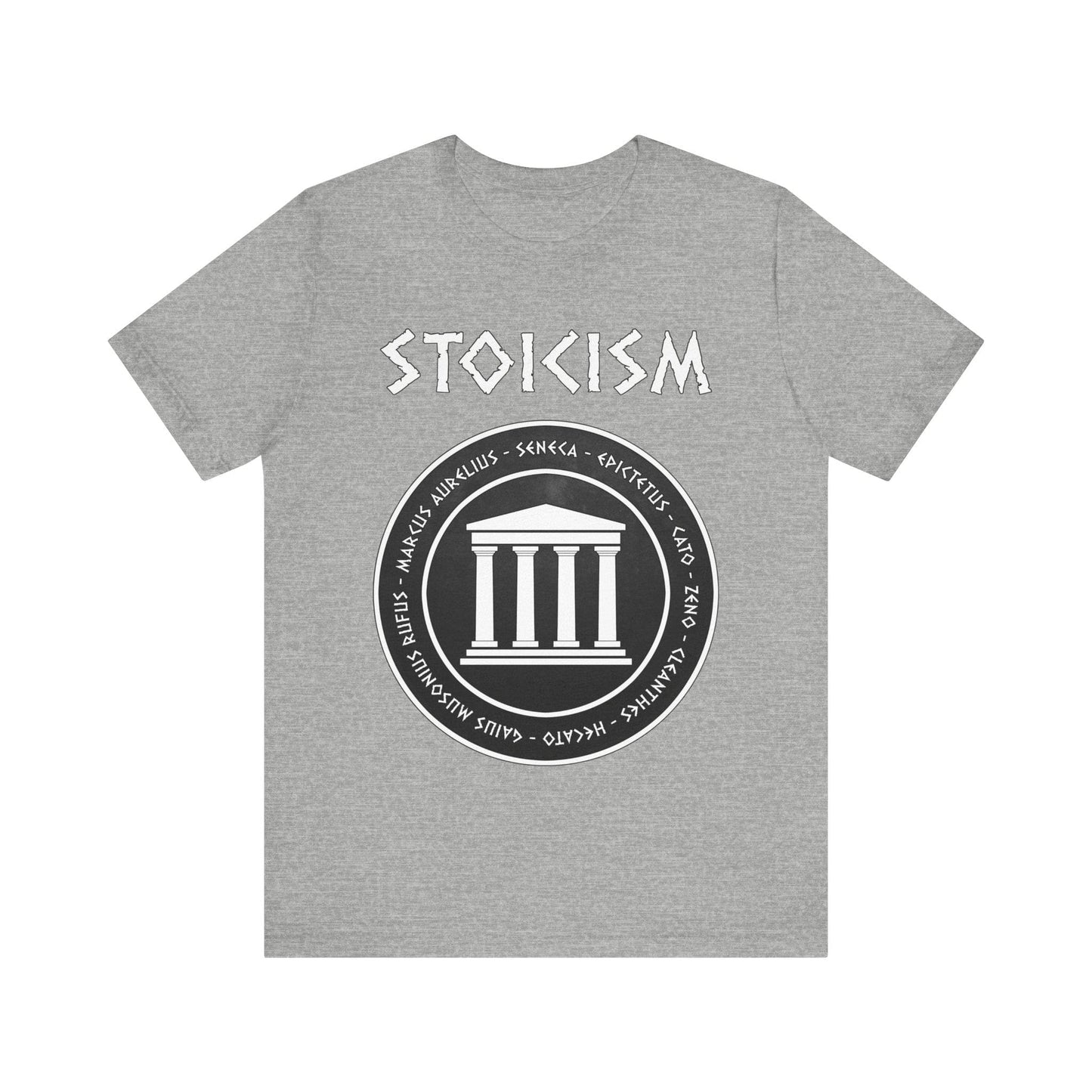 Athletic Heather / S Stoicism - Ancient Greek and Roman Philosophers T-Shirt